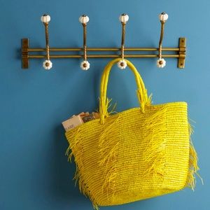 Anthropologie Melon Brass hook rack